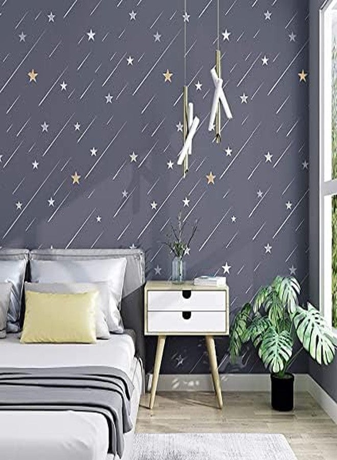 PIXELPACE Self Adhesive Peel & Stick 45 x 304 cm Waterproof Wallpaper for Living Room Hall Bedroom Decoration PVC Vinyl DIY Wall Stickers Multicolor, Count of (1, Stars) - Image 3